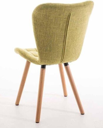 Chaise de salle à manger - Moderne - Confortable - Tissu - Vert clair, SKU1605 3