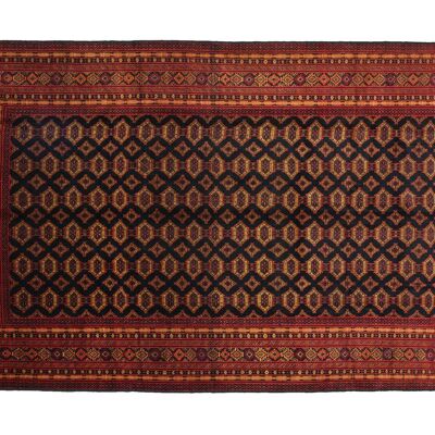 Afghan Mauri 294x196 tappeto annodato a mano 200x290 blu geometrico a pelo corto Orient rug