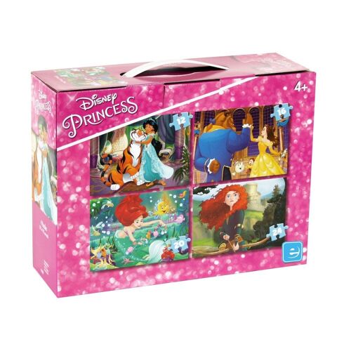Puzzle Suitcase 4 Princesses II 4 in 1 12,16,20,24 Pcs