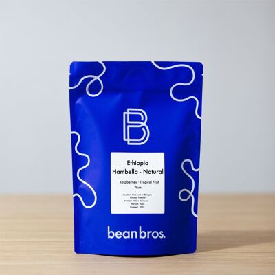 Café de especialidad etíope - Café espresso procesado natural de Hambella