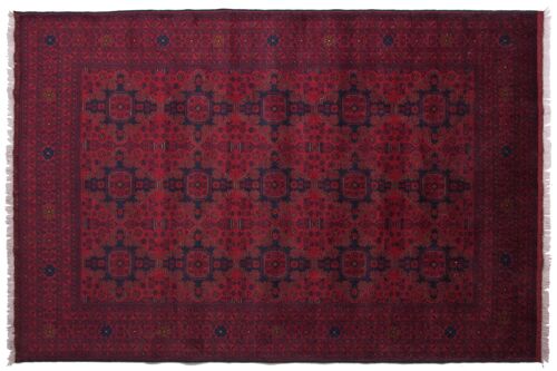 Afghan Khal Mohammadi 292x200 Handgeknüpft Teppich 200x290 Rot Orientalisch Kurzflor