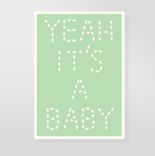 Postkarte "Yeah it´s a baby"