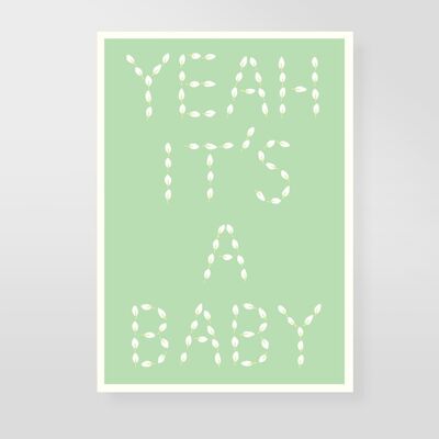 Postkarte "Yeah it´s a baby"
