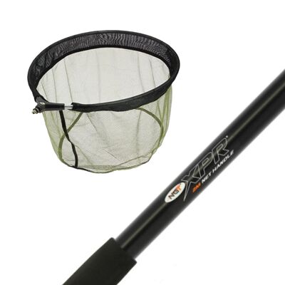 NGT Landing Net XPR Specimen 2M 2 Section Handle & NGT Deluxe Match Mesh Carp Net