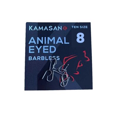 Kamasan Animal Barbless Eyed Hooks - 8