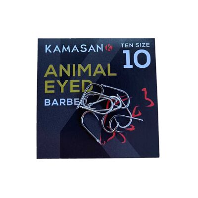 Kamasan Animal Barbed Eyed Hooks - 10