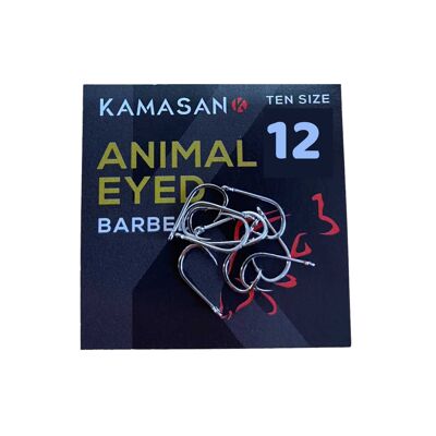 Kamasan Animal Barbed Eyed Hooks - 12