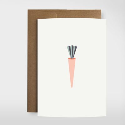 Greeting card "carrots"