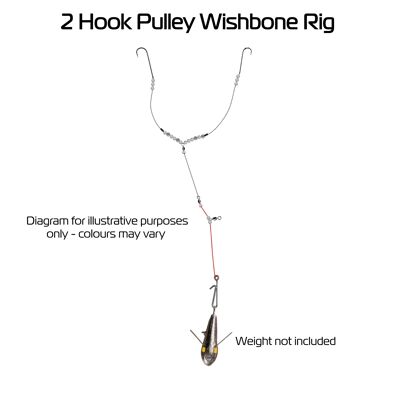 BZS Pulley Wishbone Rig - Sea Fishing Rig (Hand-tied in the UK)