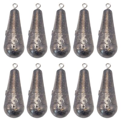 BZS SEA Fishing Weights Pear Lead With Swivel Style Pack of 10 - 6oz -170.9g