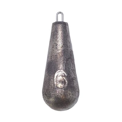 BZS SEA Fishing Weights Pear Lead Style Pack of 10 - 6oz