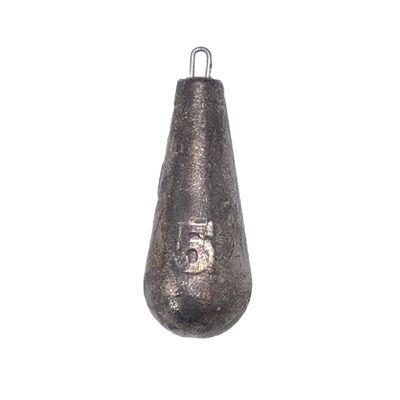 BZS SEA Fishing Weights Pear Lead Style Pack of 10 - 5oz