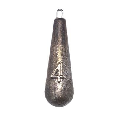 BZS SEA Fishing Weights Pear Lead Style Pack of 10 - 4oz