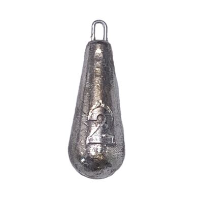 BZS SEA Fishing Weights Pear Lead Style Pack of 10 - 2oz