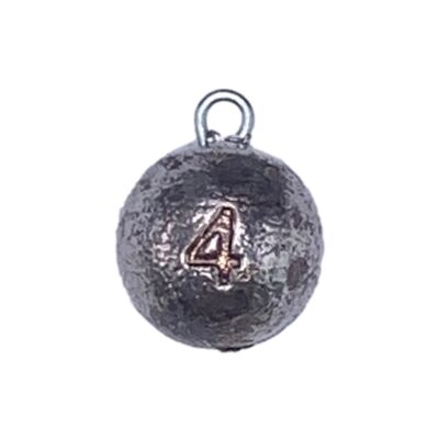 BZS SEA Fishing Weights Cannonball Style Pack of 10 - 1oz 2oz 3oz 4oz 5oz 6oz 8oz 12oz 16oz - 4oz
