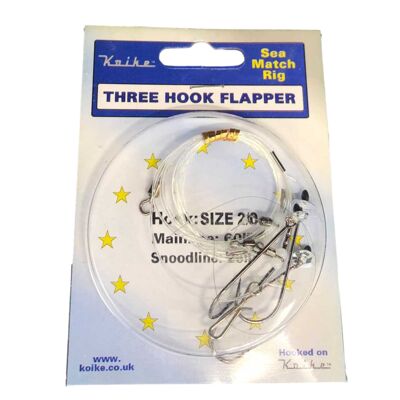 Koike Three Hook Flapper Rig Size 2/0 Sea Match Rig