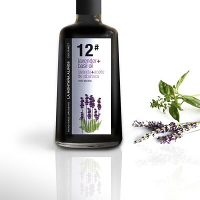 12 Lavender dressing + basil olive oil