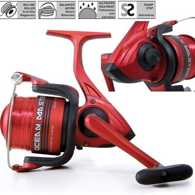 LINEAEFFE OCEAN MASTER 70 FRONT DRAG SEA FISHING REEL WITH 20lb LINE - 1344070