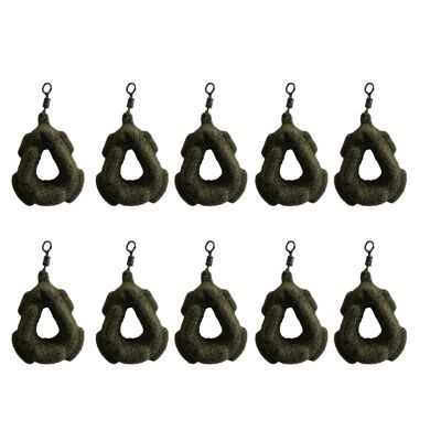 Carp Fishing Weights Gripper Textured Finish (Pack of 10) - 2oz