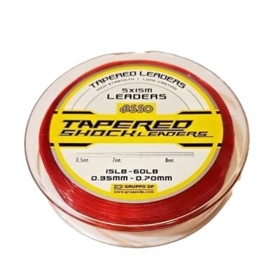 Asso Tapered Line - Red - 15lb-60lb