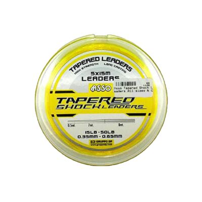 Asso Tapered Line - Yellow - 15lb-50lb