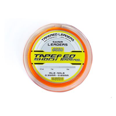 Asso Tapered Line - Fluro Orange - 15lb-50lb