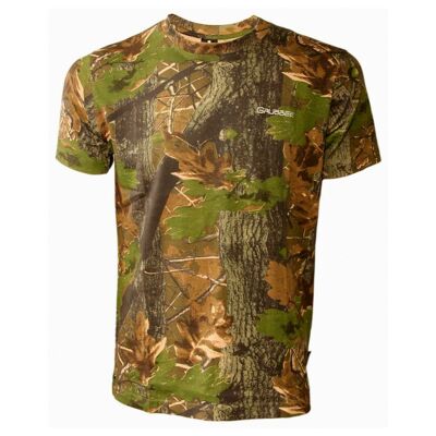 New GRUBBEE  CAMO OR GREEN SHORT SLEEVE T SHIRT HUNTING FISHING - Extra Large - Camo