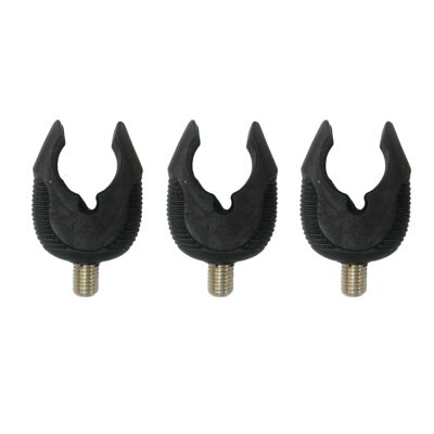 3 x Deluxe Rubber Euro Carp Rod Butt Rests