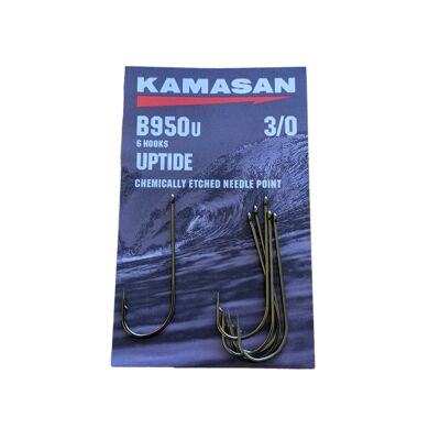 Kamasan B950U Sea Fishing Hooks Uptide - Available In A Range Of Sizes - 3/0