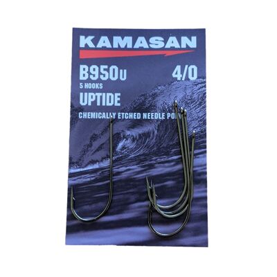 Kamasan B950U Sea Fishing Hooks Uptide - Available In A Range Of Sizes - 4/0