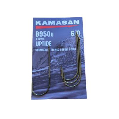 Kamasan B950U Sea Fishing Hooks Uptide - Available In A Range Of Sizes - 6/0