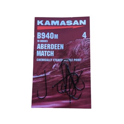 Kamasan B940M Sea Fishing Hooks Aberdeen Match - Available In A Range Of Sizes - 4 - 1