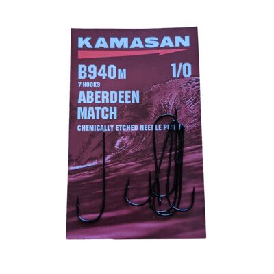 Kamasan B940M Sea Fishing Hooks Aberdeen Match - Available In A Range Of Sizes - 4 - 4
