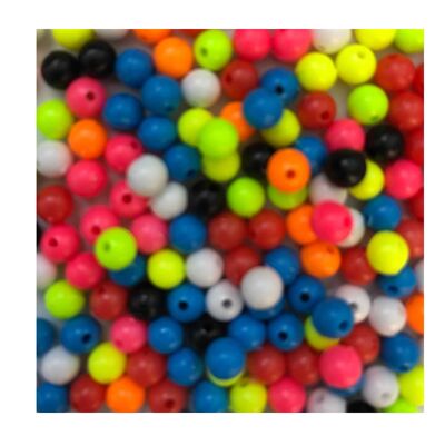 BZS 6mm fishing beads sea fishing rig making Beads (Bulk Pack of 1000) Multi Colour� - Mixed