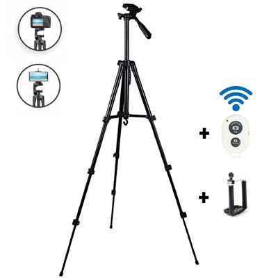 Tripod for smartphone and camera – 140 cm