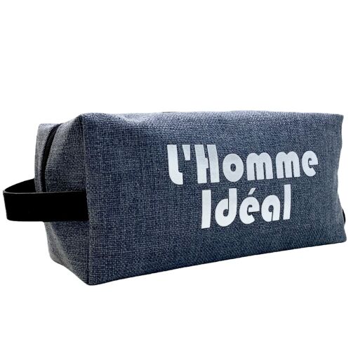 Trousse nomade M, "L'homme idéal", anjou marine
