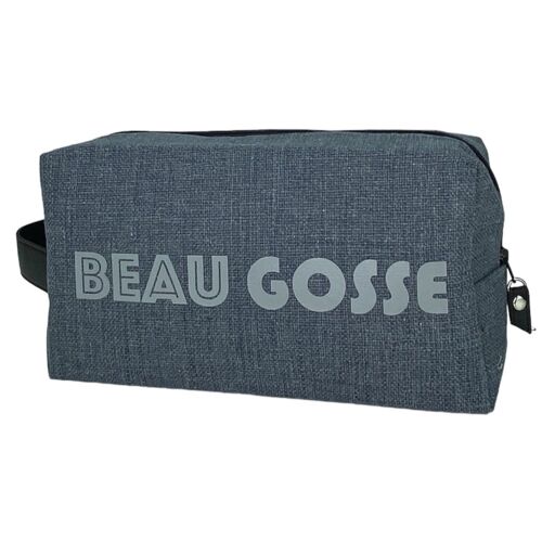 Trousse nomade M, "Beau gosse", anjou marine