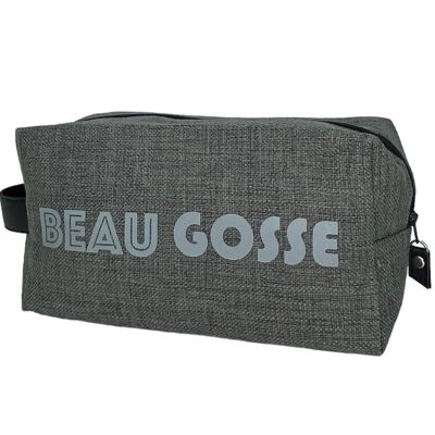 Nomadic pencil case M, "Beau gosse", anjou gray