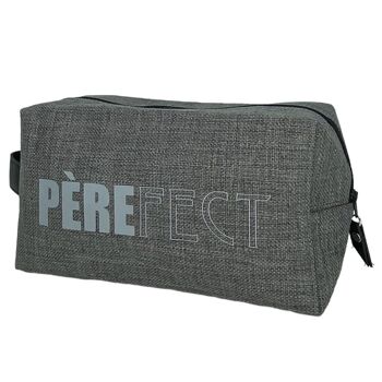 Trousse nomade M, "Pèrefect", anjou gris