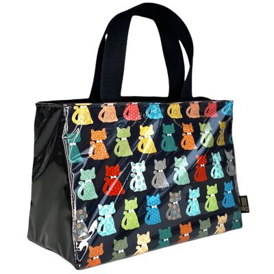 Sac isotherme S, "Chat pop" noir