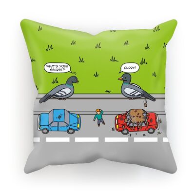 Cushions - Flipping The Bird (UK/USA) - S | 12" x 12" | 30cm x 30cm - Faux Suede