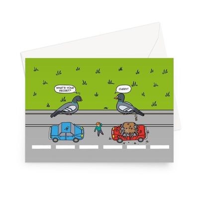 Birthday Cards - Flipping The Bird (UK) - 1 Card - 5"x7"