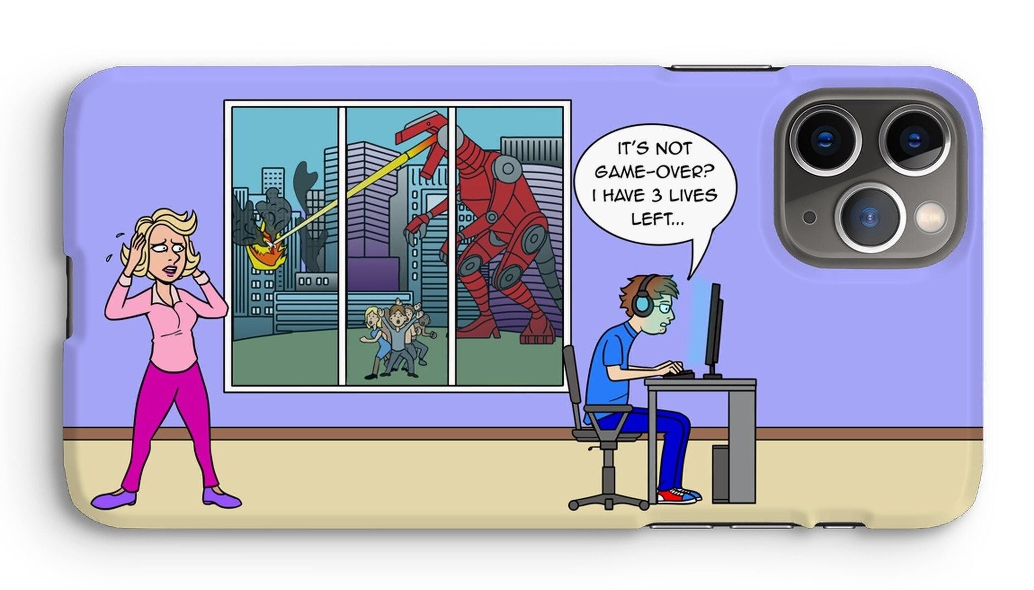 Phone Cases - Game Over - iPhone 11 Pro Max - Snap - Matte