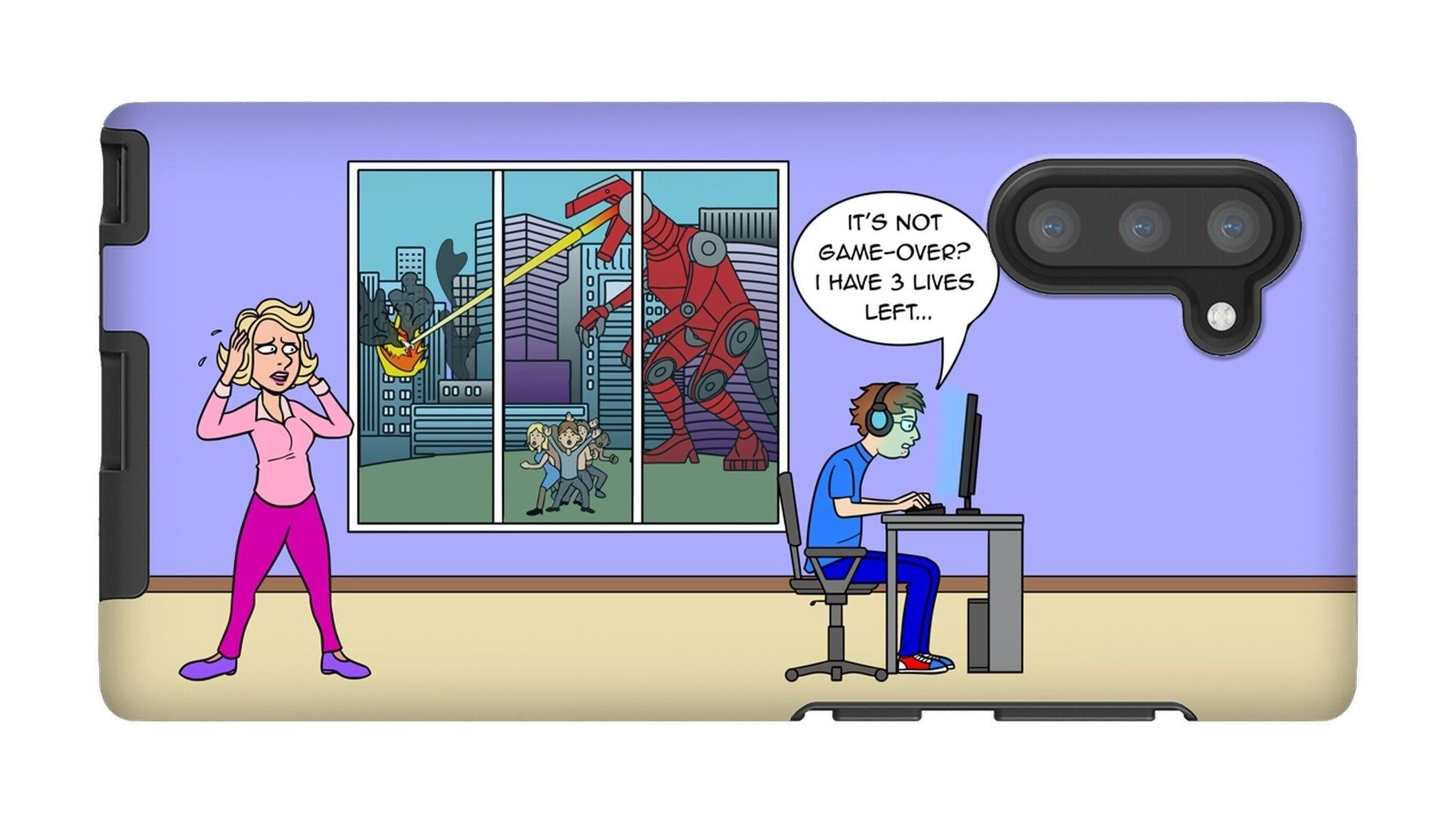 Phone Cases - Game Over - Galaxy Note 10 - Tough - Gloss