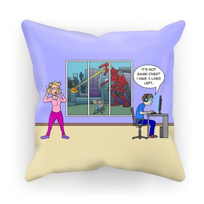 Cushions - Game Over (UK/USA) - S | 12" x 12" | 30cm x 30cm - Faux Suede