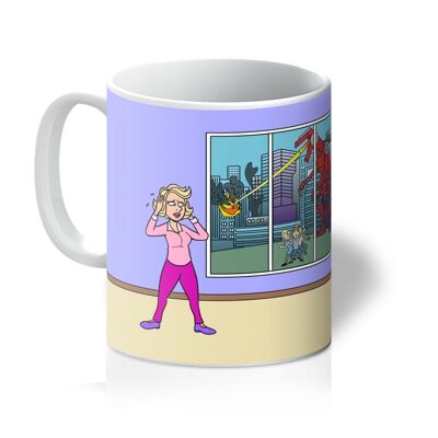 Mug femme presque parfaite rempli de bonbons rétro