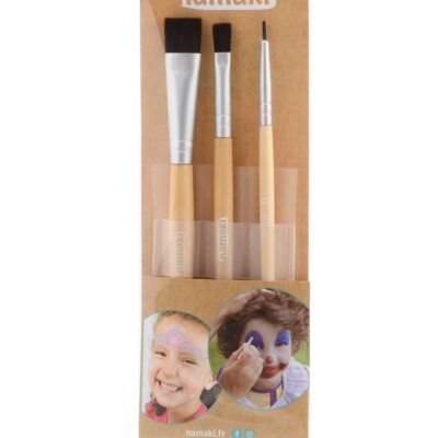 Kit 3 makeup brushes