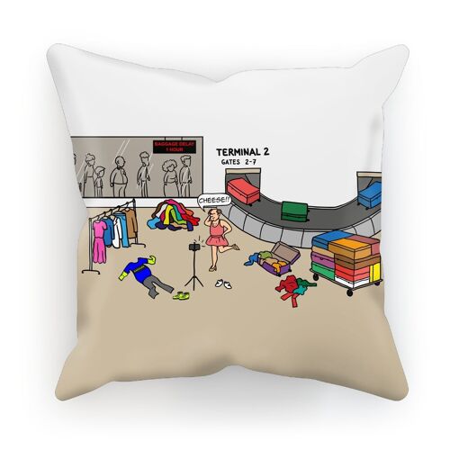 Cushions - Pack It In (UK/USA) - S | 12" x 12" | 30cm x 30cm - Faux Suede
