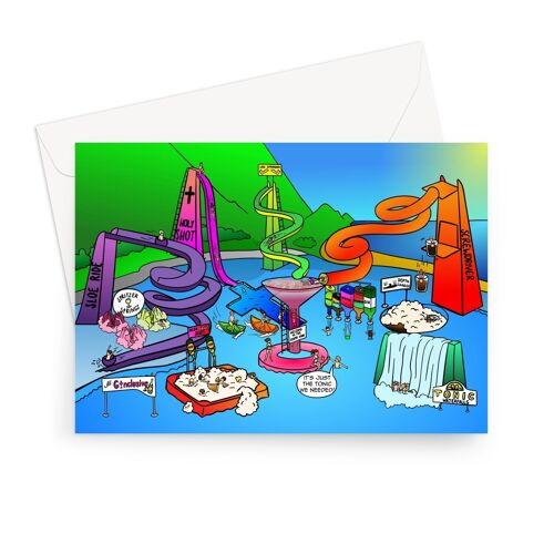 Birthday Cards - Shots and Giggles (UK) - 7"x5" - 1 Card