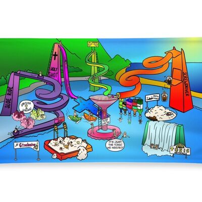 Beach Towels - Shots and Giggles (UK) - S | 20" x 39" | 50cm x 100cm